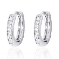 ราคา Beauty Jewelry ต่างหูเงินแท้ 92.5% ประดับเพชร CZ รุ่น ES2179-RR เคลือบทองคำขาว (376537-687524010)