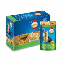 ราคา สมาร์ทฮาร์ท อาหารเปียก สุนัขโต รสเนื้อไก่อบรมควันพร้อมผัก 130 กรัม (1 กล่อง 12 ซอง) (455180-355227010)