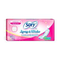 ราคา โซฟี แผ่นอนามัยโซฟี ลอง&ไวด์ แบบบาง มีกลิ่นหอม (ห่อละ 40 ชิ้น) (469132-376069010)