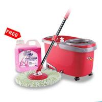 ราคา โพลี-ไบรท์ ม็อบถังปั่น รุ่นดูอัลทอร์นาโด แถมฟรี น้ำยาถูพื้น 1 ลิตร (328292-714086010)