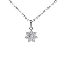 ราคา ValueJewelry สร้อยคอพร้อมจี้ ประดับคริสตัลเพชรกลม ลายดอกพิกุล NK084 (327003-603898010)