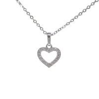 ราคา ValueJewelry สร้อยคอพร้อมจี้ ฝังคริสตัลแท้ ลายหัวใจ ขนาดพอเหมาะ NK017 (324075-586387010)