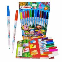 ราคา Horse ตราม้า ปากกาสีน้ำ 12 สี (แพ็ก 3 กล่อง) (332876-715576010)