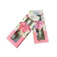 ราคา ช้อนส้อม ทานขนมในกล่องกระดาษ คละสี 100 ชิ้น (344137-624354010)