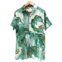 ราคา THE ROOM'S เสื้อเชิ้ตฮาวาย ลายหินอ่อนวินเทจ สีเขียว (333787-596161010)