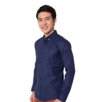 ราคา THE ROOM'S เสื้อเชิ้ตแขนยาวคอปก ผ้าอ็อกฟอร์ด สีกรมท่า (341930-719868010)