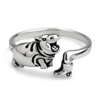 ราคา OHM X Moo Deng แหวนหมูเด้ง เครื่องประดับเงินแท้ Silver 925 (340309-719148010)