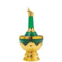 ราคา ดวงธรรม ชุดกรวดน้ำลายทองพญานาคมรกต (330531-592524010)