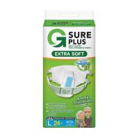 ราคา จีชัวร์พลัส ผ้าอ้อมแบบเทปเอ็กซ์ตร้าซอฟ (มีไซส์ M-XL) (342713-720511010)