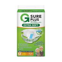 ราคา จีชัวร์พลัส ผ้าอ้อมแบบเทปเอ็กซ์ตร้าซอฟ (มีไซส์ M-XL) (342713-720508010)