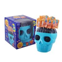 ราคา จูปาจุ๊ปส์ อมยิ้มหัวกะโหลก กลิ่นส้มและองุ่น 15 กรัม (ยกหัว 50 ชิ้น) (344367-722045010)