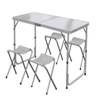 ราคา NL HOME โต๊ะปิคนิคอลูมิเนียมพร้อมเก้าอี้หน้าโต๊ะสีเทา เก้าอี้แยก4ตัว (344999-722483010)