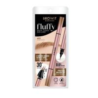 ราคา Browit อายไลน์เนอร์ Fluffy Brow Liquid Duo Liner 0.3 +0.3 มล. #02 (333033-715665010)