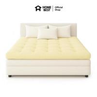 ราคา Home Best Topper ใยขนห่านเทียม หนา 6 นิ้ว ลายบุ๋ม สีเหลือง (345297-722757010)