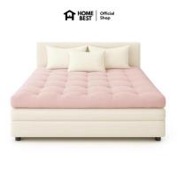 ราคา Home Best Topper ใยขนห่านเทียม หนา 6 นิ้ว ลายบุ๋ม สีชมพู (345293-722750010)