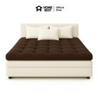 ราคา Home Best Topper ใยขนห่านเทียม หนา 6 นิ้ว ลายบุ๋ม สีน้ำตาล (345292-722747010)