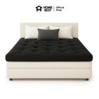 ราคา Home Best Topper ใยขนห่านเทียม หนา 6 นิ้ว ลายบุ๋ม สีดำ (345289-722737010)