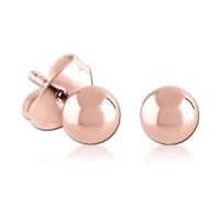 ราคา Salamander Jewelry ต่างหูสแตนเลสตัวเรือนชุบสีโรสโกลด์ทรงกลม 5 มม. (576066-559602010)