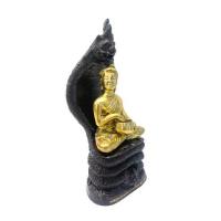 ราคา พระอุปคุตชนะมารบันดานทรัพย์ ประทับนั่งพญานาคเนื้อทองแดงรมดำ องค์ทองเหลือง (583116-572022010)