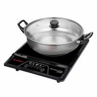 ราคา Hanabishi เตาแม่เหล็กไฟฟ้า รุ่น IN-005 (แถมฟรีหม้อสแตนเลส) (485885-399695010)