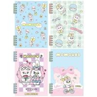 ราคา CODE:D สมุดสันห่วงคู่ ปกพลาสติก ขนาด A5 Momorei คละลาย (แพ็ก 4 เล่ม) (351335-726124010)