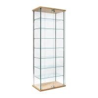 ราคา Rina Hey ตู้โชว์กระจก 8 ชั้นพร้อมกุญแจล็อก SHOW/60 ไม้ธรรมชาติ (361429-653848010)