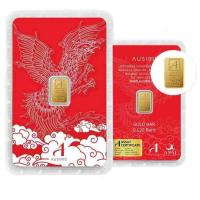 ราคา Ausiris ทองคำแท่ง 96.5% น้ำหนัก 0.125 บาท ลายการ์ดหงส์ (382435-696841010)
