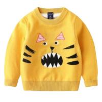 ราคา DELON KID เสื้อกันหนาวเด็กชาย เสื้อไหมพรมคอตตอนเนื้อนุ่ม เสื้อแขนยาว AA5010 สีเหลือง (538333-492484010)