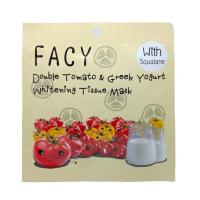 ราคา Facy แผ่นมาส์กหน้า Double Tomato&Greek Yogurt Whitening Tissue Mask 21 กรัม (แพ็ก3) (537779-491452010)