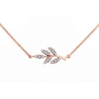 ราคา Nakorn Gems สร้อยคอเพชรแท้ธรรมชาติ ตัวเรือนทองคำ 18K น้ำหนักเพชร 0.076 กะรัต (375422-685520010)