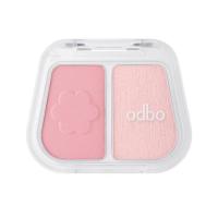 ราคา Odbo บลัชออนและไฮไลท์ Duo Fuse Blush & Highlight 3+3กรัม (354177-727843010)