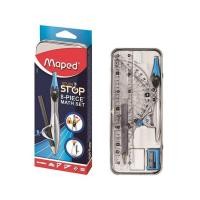 ราคา Maped ชุดเรขาคณิต+วงเวียน 8 ชิ้น กล่องเหล็ก (546238-508252010)