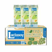 ราคา แลคตาซอย ซอยโย่ นมถั่วเหลืองUHT รสองุ่นไชน์มัสแคท 180 มล. (ยกลัง 36 กล่อง) (354695-728144010)