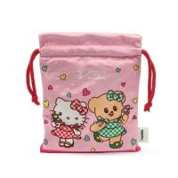 ราคา กระเป๋าผ้าหูรูด Hello Kitty X Butterbear สีชมพู (344074-721839020)