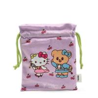 ราคา กระเป๋าผ้าหูรูด Hello Kitty X Butterbear สีม่วง (356660-721841020)