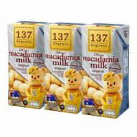 ราคา 137 ดีกรี นมแมคคาเดเมีย ออริจินอล 180 มล. (แพ็ก 3 กล่อง) (353924-727662010)