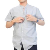 ราคา THE ROOM'S เสื้อเชิ้ต แขนสั้น ผู้ชาย คอจีน OXFORD SHIRT สีเทา (377764-690026010)