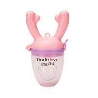 ราคา DODOLOVE จุกซิลิโคนดูดผักผลไม้ ที่จับทรงเขากวาง สีชมพู (355054-642337010)