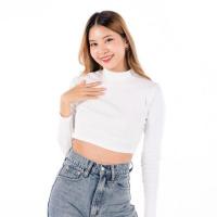 ราคา Expo เสื้อครอปแขนยาว คอเต่า ผ้าร่องเล็ก (361377-732408010)