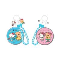 ราคา พวงกุญแจกระจกพกพา Hello Kitty X Butterbear ลายสวมหูฟัง สายสีฟ้า (355682-728607020)