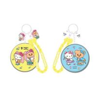 ราคา พวงกุญแจกระจกพกพา Hello Kitty X Butterbear ลายชุดเอี๊ยม สายสีเหลือง (355681-728606020)