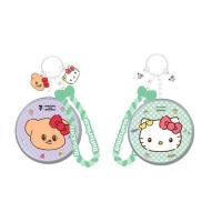 ราคา พวงกุญแจกระจกพกพา Hello Kitty X Butterbear ลายหัวน้องเนยคิตตี้ สายสีเขียว (355680-728605020)