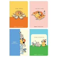 ราคา Double A สมุดมุงหลังคา B5 Ohige No Pon ปกคละลาย (แพ็ก 4 เล่ม) (361530-732435010)