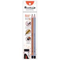 ราคา Quantum ชุด Exam Pack ดินสอไม้ 2B + ยางลบ (แพ็ก 4 ชุด) (475838-385166010)