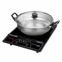 ราคา Hanabishi เตาแม่เหล็กไฟฟ้า รุ่น IN-005 (แถมฟรีหม้อสแตนเลส) (485885-399695010)