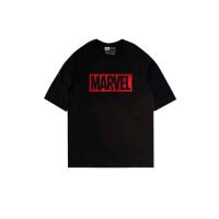 ราคา PickMeUp เสื้อยืดพิมพ์ลาย MARVEL RED LOGO สีดำ (324417-698502010)