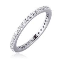 ราคา Beauty Jewelry แหวนเงินแท้ 92.5% ประดับเพชร CZ รุ่น RS2309-RR เคลือบทองคำขาว (376583-687598010)