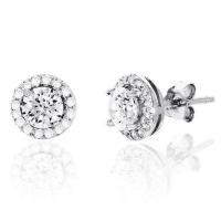 ราคา Beauty Jewelry ต่างหูเงินแท้ 92.5% ประดับเพชร CZ รุ่น ES2033-RR เคลือบทองคำขาว (376577-687591010)