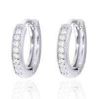 ราคา Beauty Jewelry ต่างหูเงินแท้ 92.5% ประดับเพชร CZ รุ่น ES2179-RR เคลือบทองคำขาว (376537-687524010)