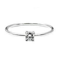 ราคา Beauty Jewelry แหวนเงินแท้ 92.5% แหวนแฟชั่น แหวนมินิมอล ประดับเพชร CZ รุ่น RS3054-SS (376532-687506010)